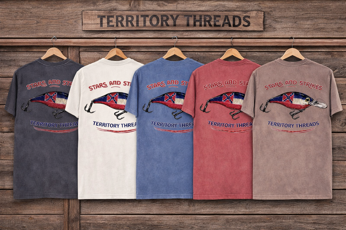 Old Mississippi State Flag Stars and Strikes Design Premium T-Shirt Collection