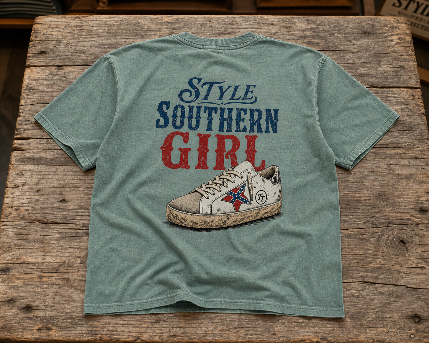 Southern Girl Sneaker Design T-Shirt by Territory Threads