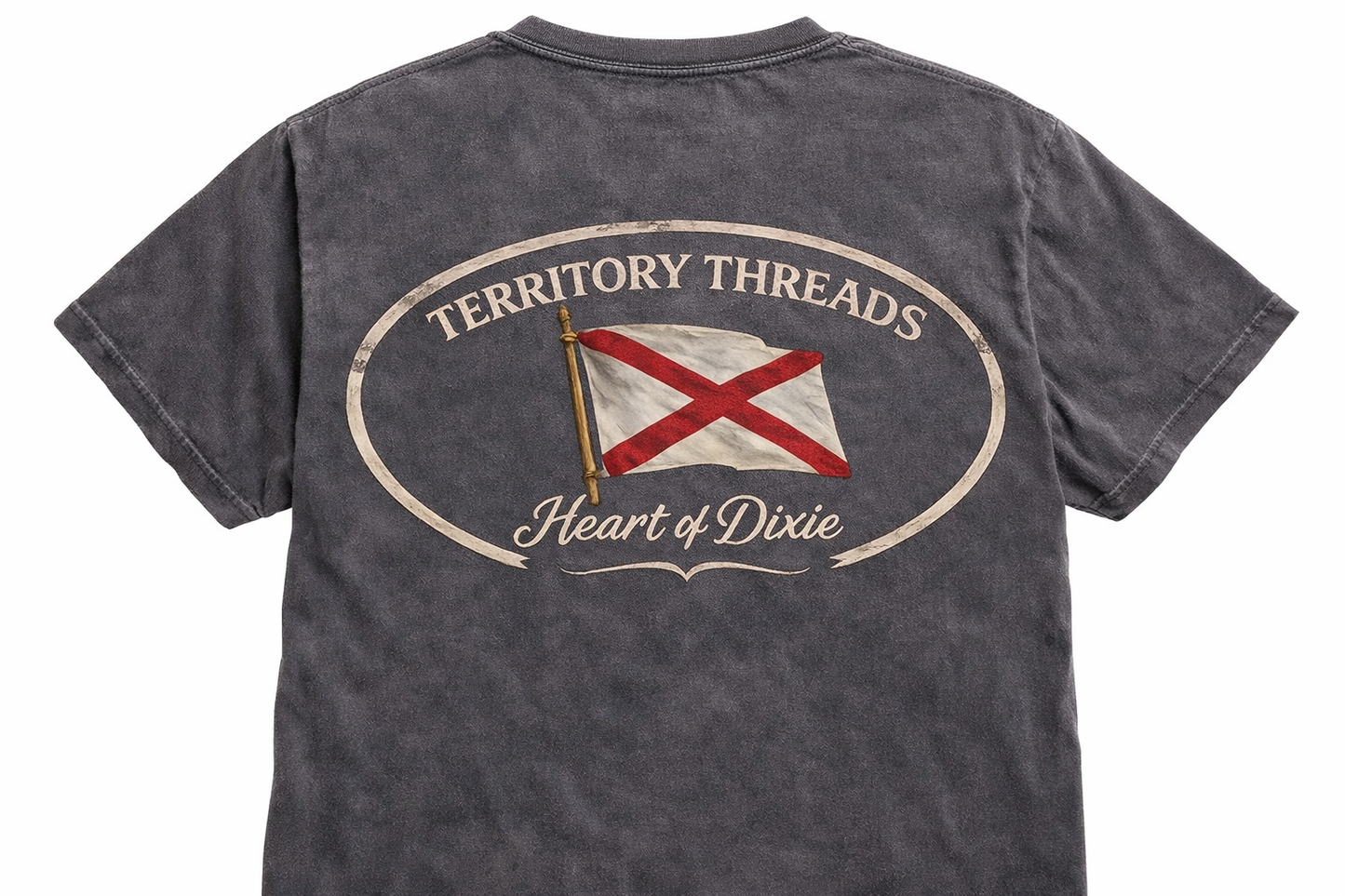 Alabama Flag Heart of Dixie Short Sleeve Premium T-Shirt