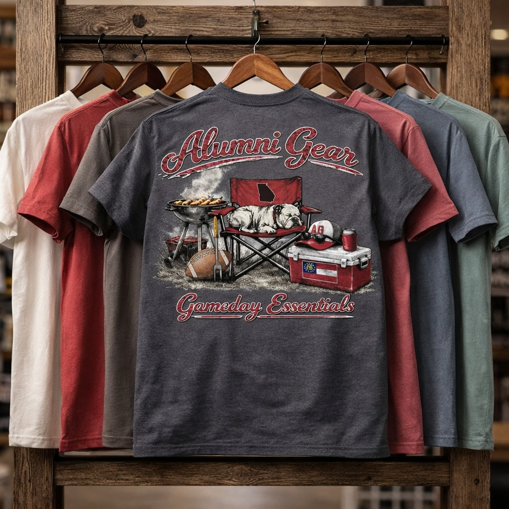 Alumni Gear Gameday Essentials Bulldog Tailgating Design Premium T-Shirt as a Collection