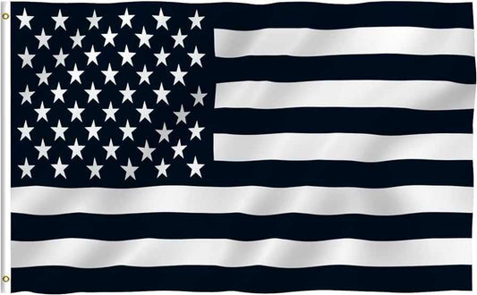 Black & White US American Flag