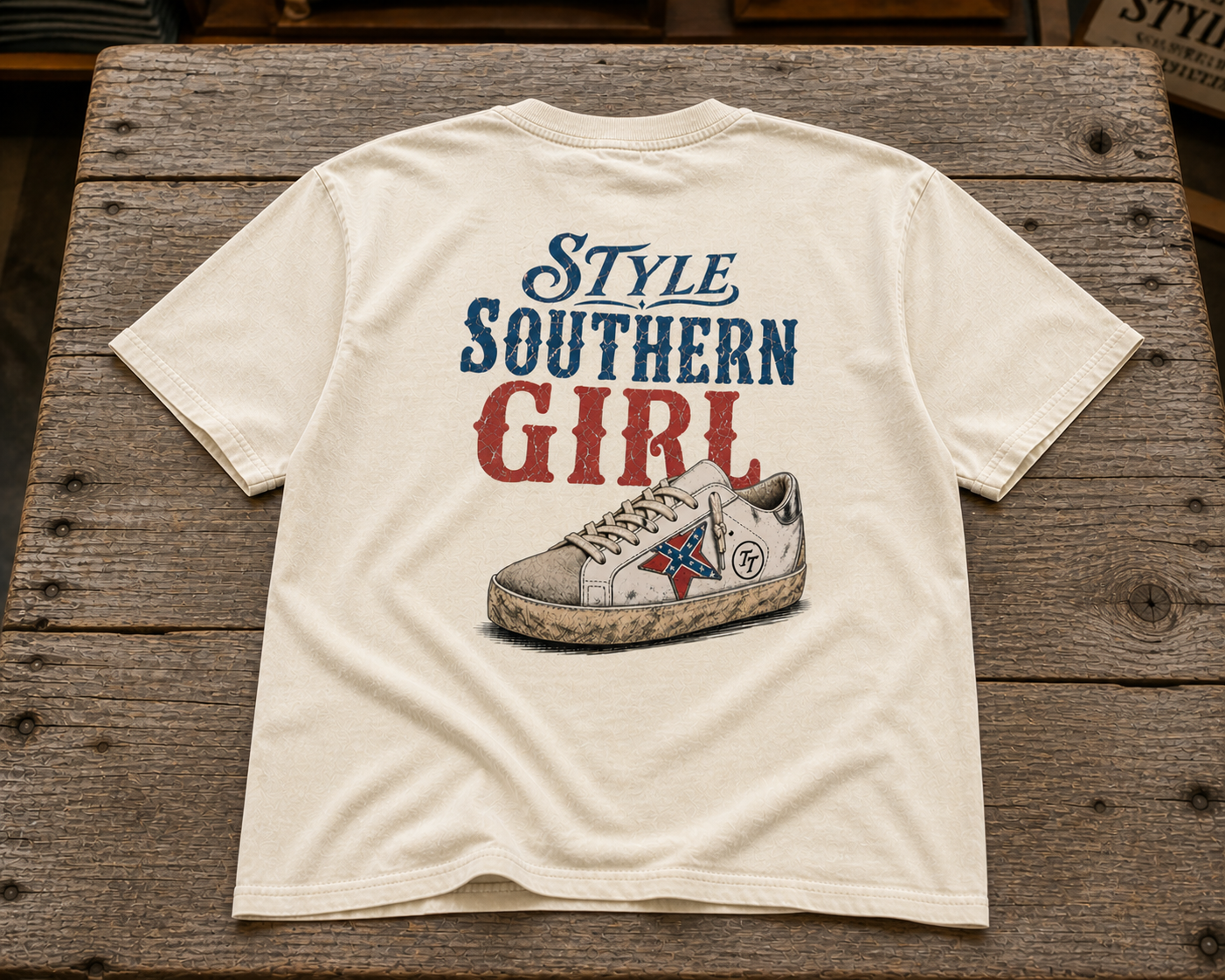 Southern Girl Sneaker Design T-Shirt by Territory Threads