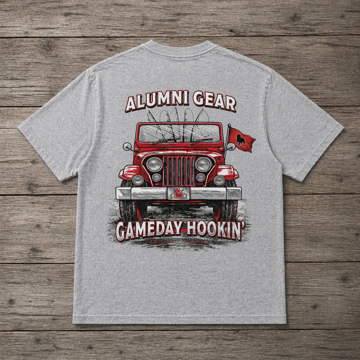 Gameday Hookin Georgia Fishing Design Premium T-Shirt
