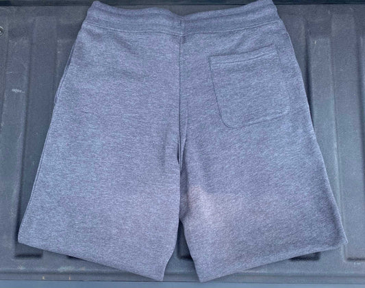 Super Soft High Quality Fleece Shorts with Embroidered Rebel Battle Flag Back View