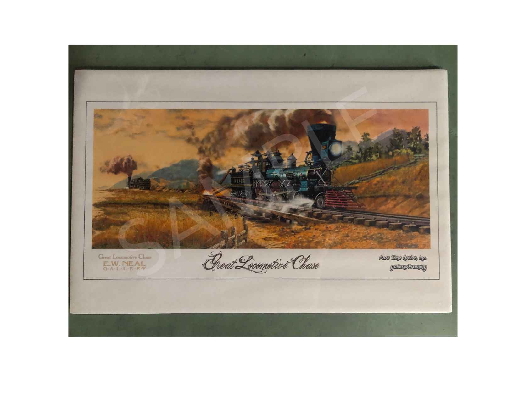 The Historic General in Full Color Locomotive Print Unframed Signed by the Artist