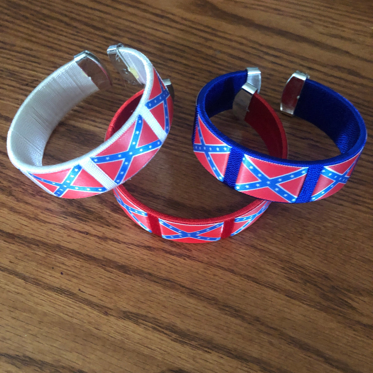 CSA Rebel Battle Flag Cuff Style Bracelet