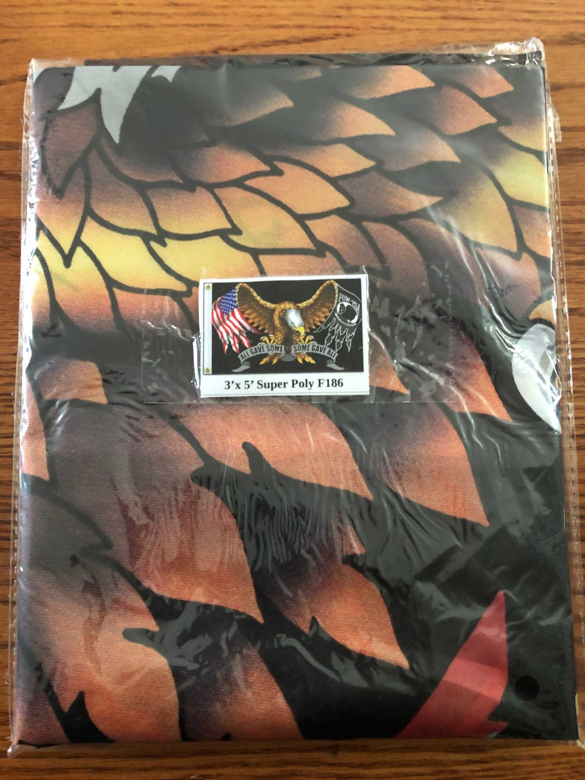 All Gave Some Some Gave All POW MIA  Eagle Flag 3' x 5'Poly  In package