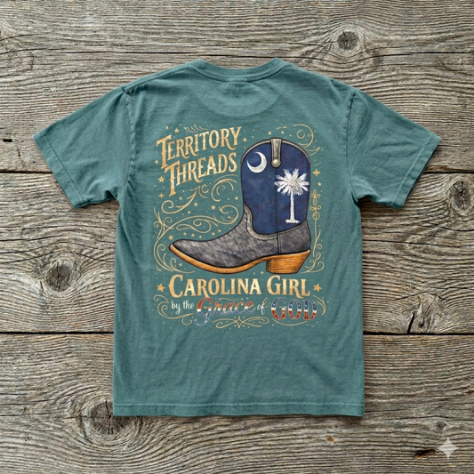 Carolina Girl Boot Design T-Shirt