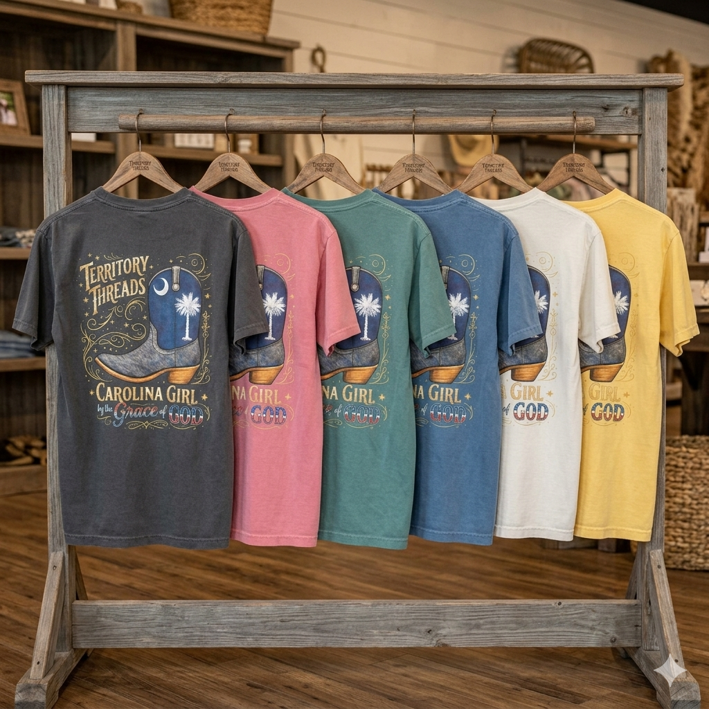 Carolina Girl Boot Design T-Shirt