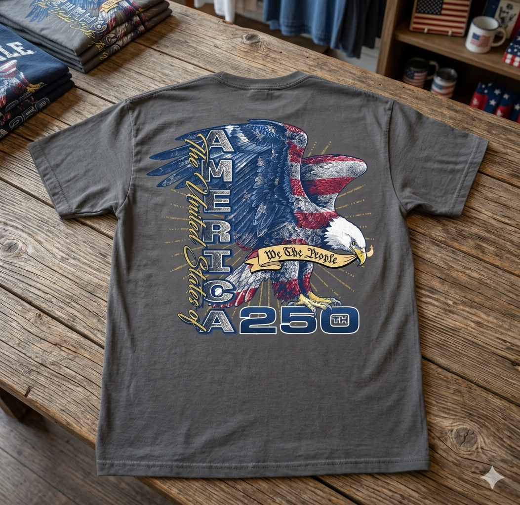 America 250th Eagle Design Short Sleeve Premium T-Shirt