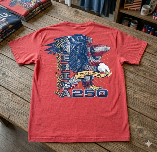 America 250th Eagle Design Short Sleeve Premium T-Shirt