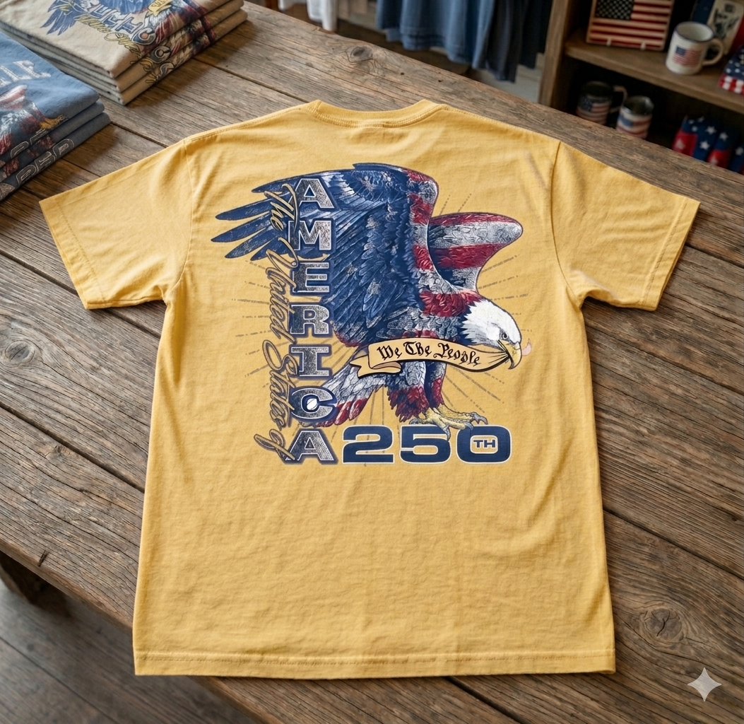 America 250th Eagle Design Short Sleeve Premium T-Shirt