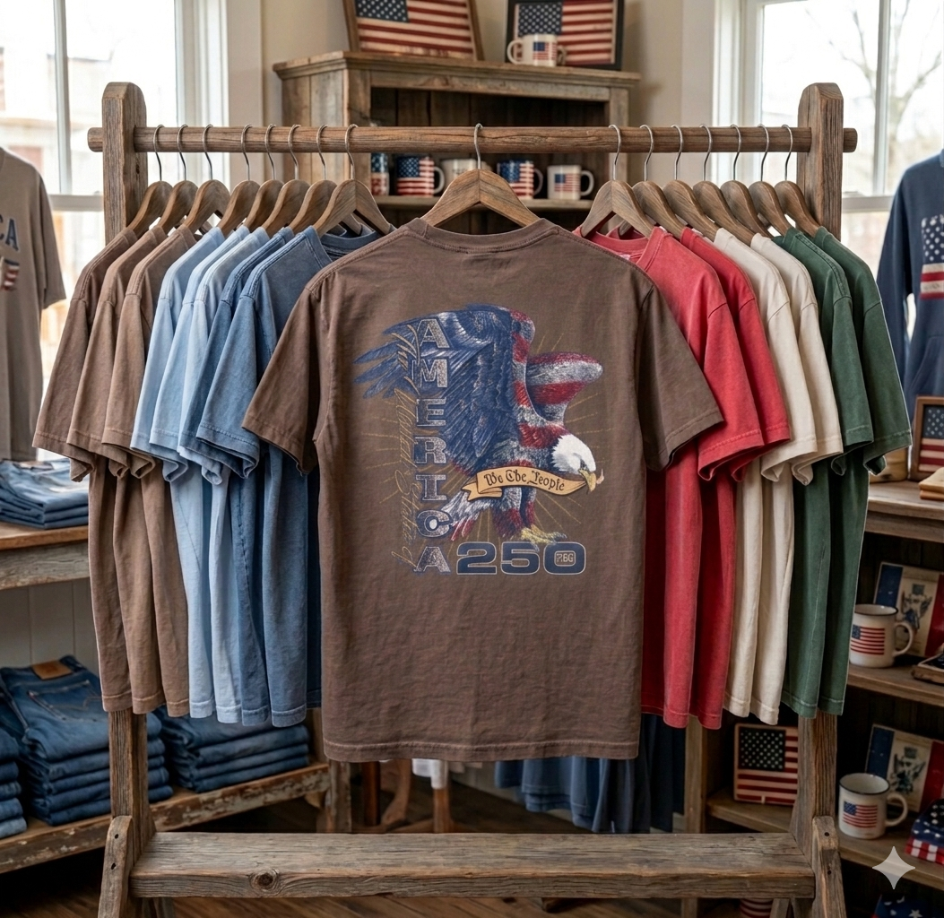 America 250th Eagle Design Short Sleeve Premium T-Shirt
