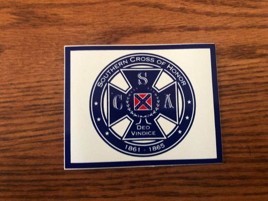 Southern Cross of Honor Decal Bumper Sticker