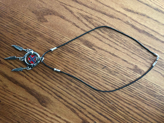 Rebel Heart of Dixie Dreamcatcher Tribal Necklace