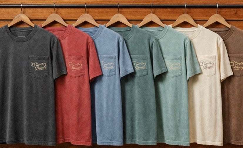 Old Mississippi State Flag Gods Country Design T-Shirt Collection Showing Front Design