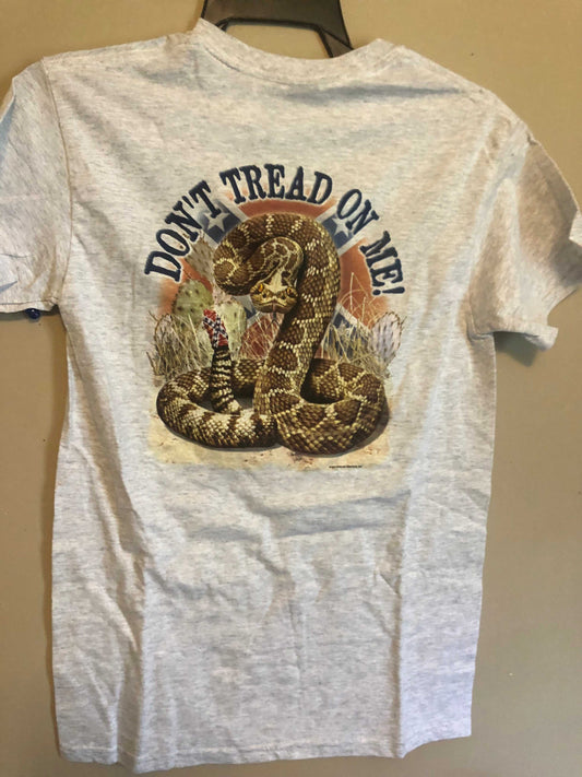 Dont Tread On Me Rattlesnake Short Sleeve Cotton T-Shirt