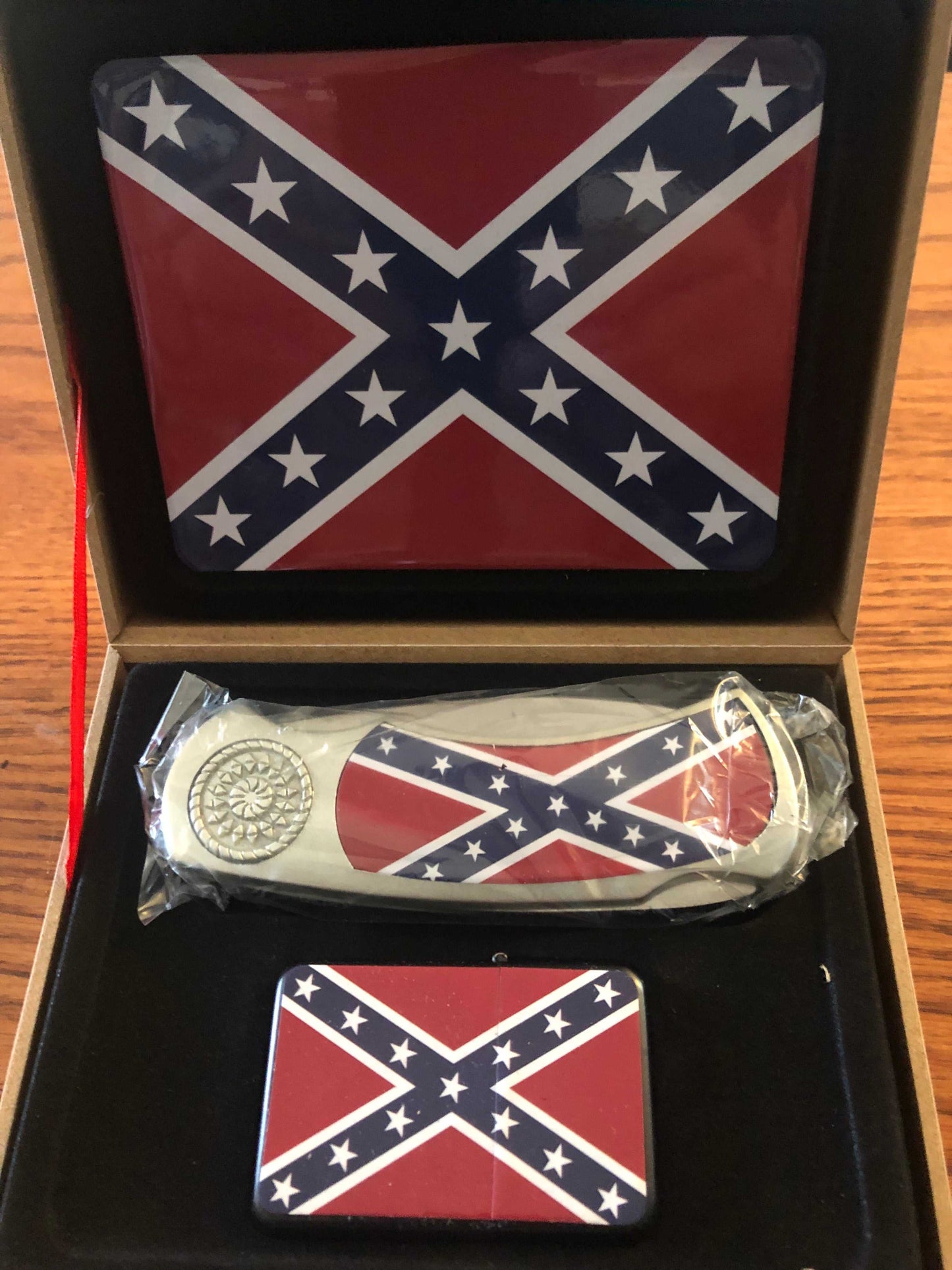 Battle Flag Knife and Lighter Set