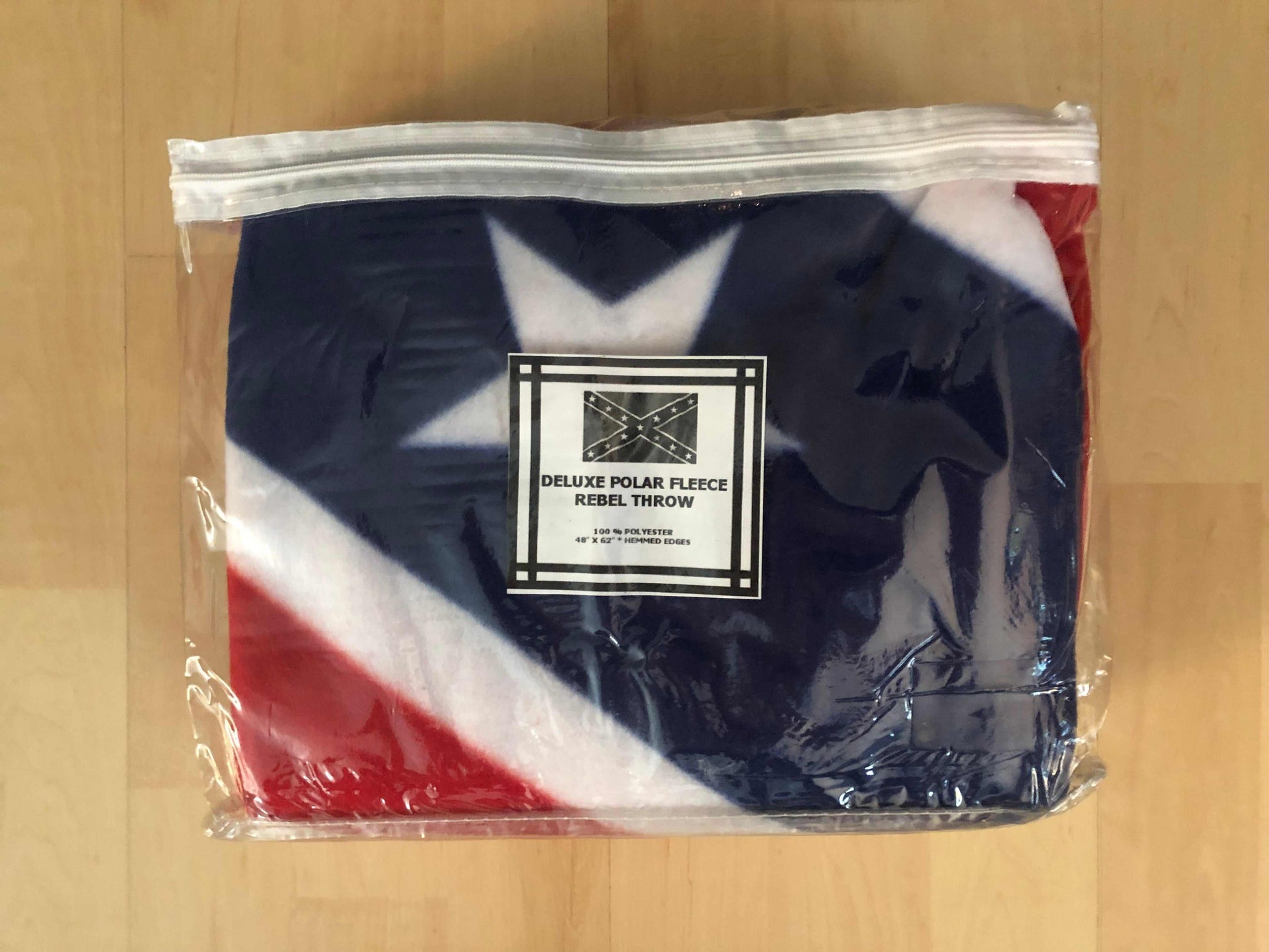 Rebel Battle Flag Polar Fleece Blanket Throw