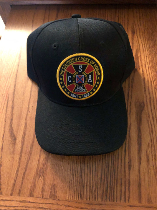 Southern Cross of Honor Embroidered Black Cap