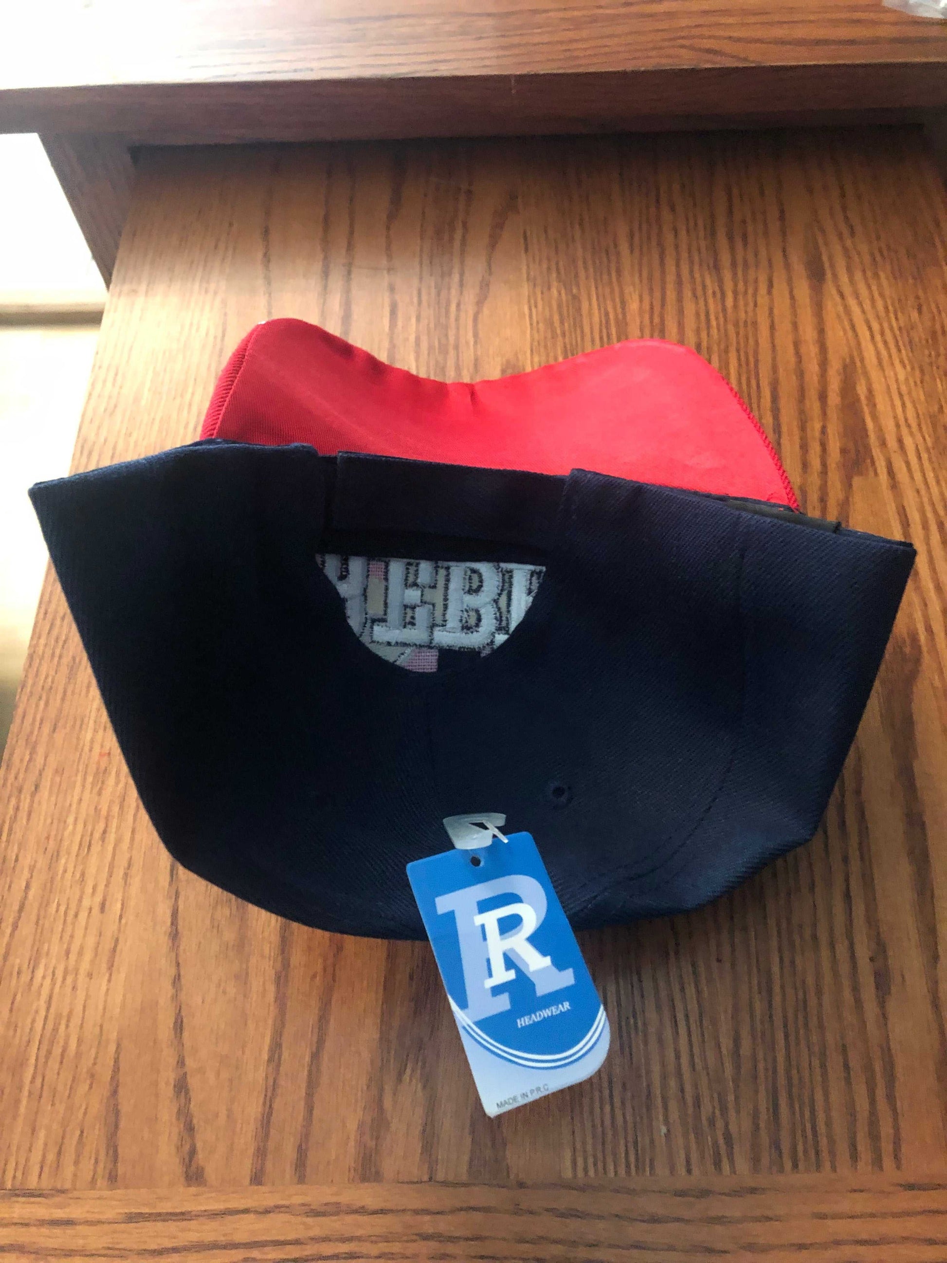 Rebel Embroidered Red and Navy Cap