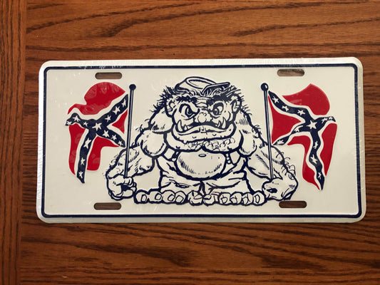 Confederate Rebel Monster License Plate Tag Made in USA
