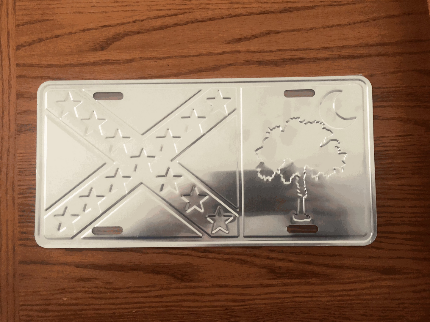 South Carolina Battle Flag License Plate Tag