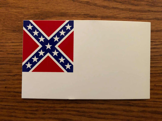 Second National Flag Stainless Banner Decal