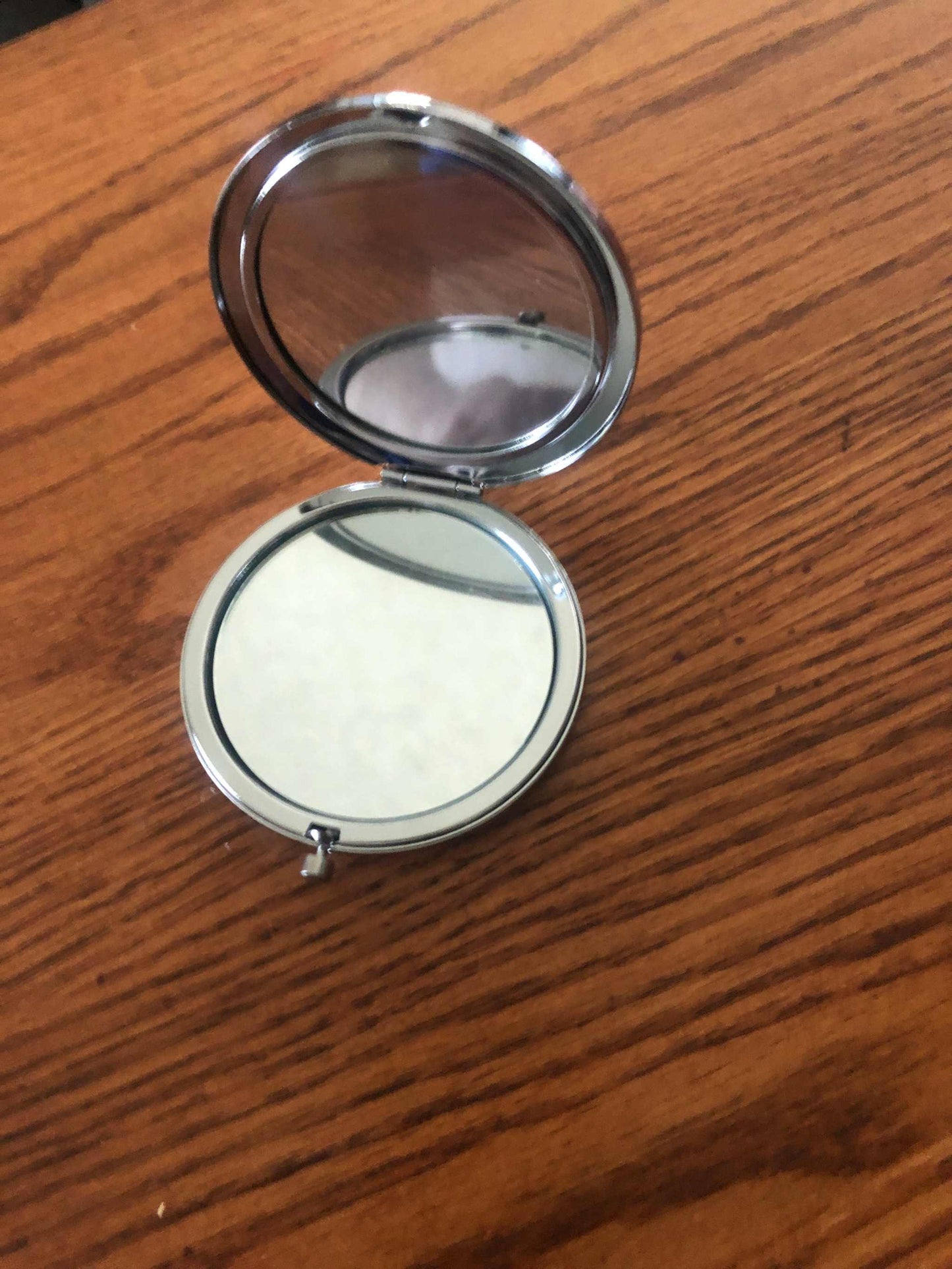 CSA Rebel Battle Confederate Flag Mirrored Compact