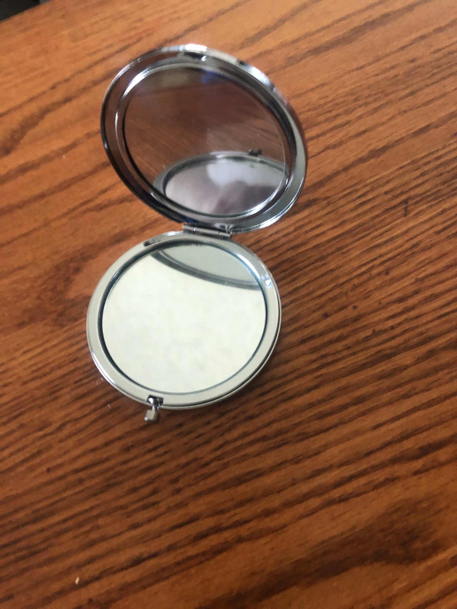 CSA Rebel Battle Confederate Flag Mirrored Compact
