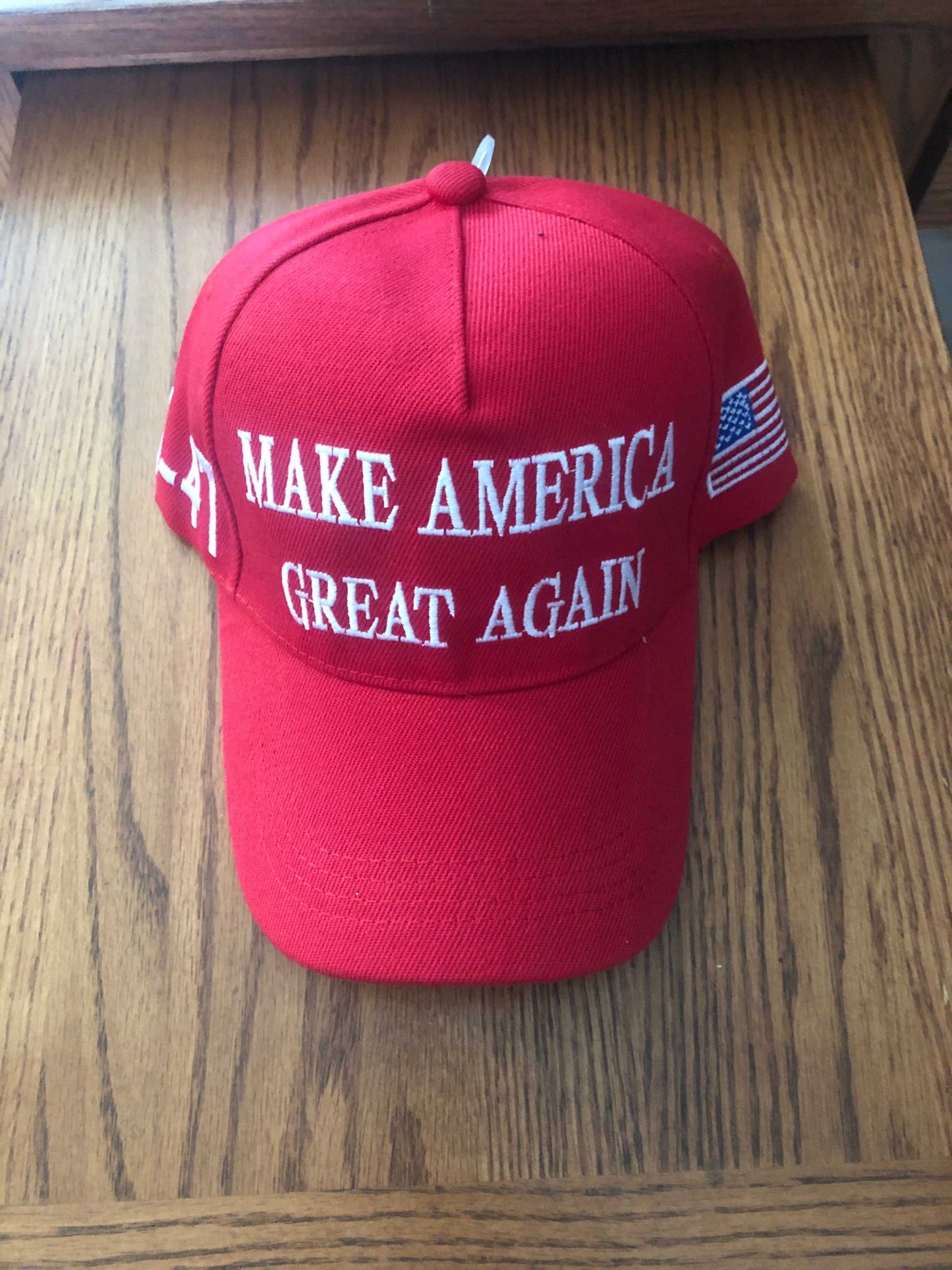 Make America Great Again MAGA Embroidered Red Trump Cap Hat
