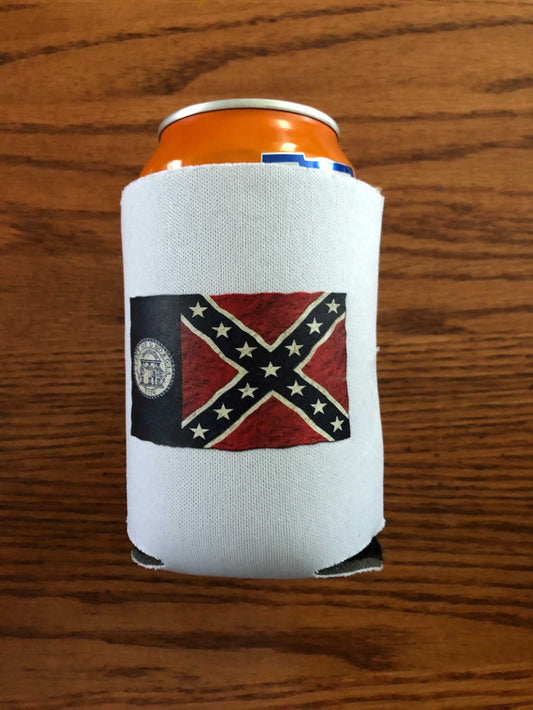 Old Georgia Flag Can Koozie Coozie