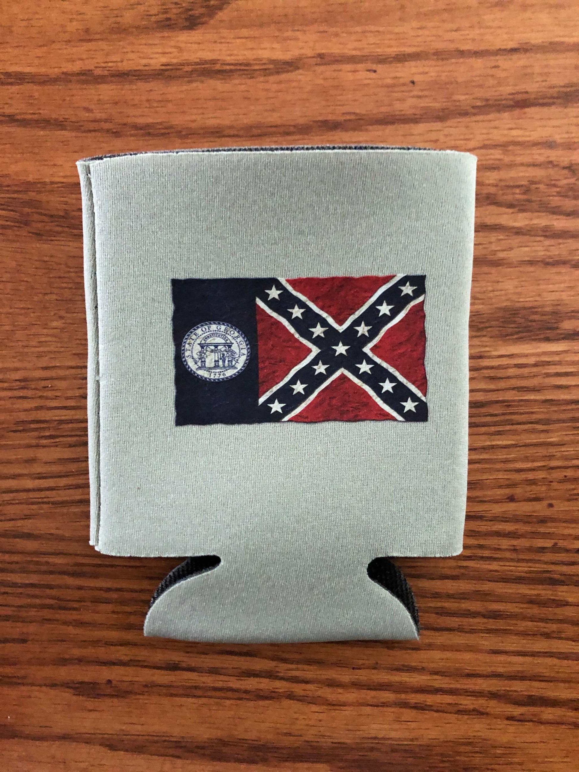 Old Georgia Flag Can Koozie Coozie