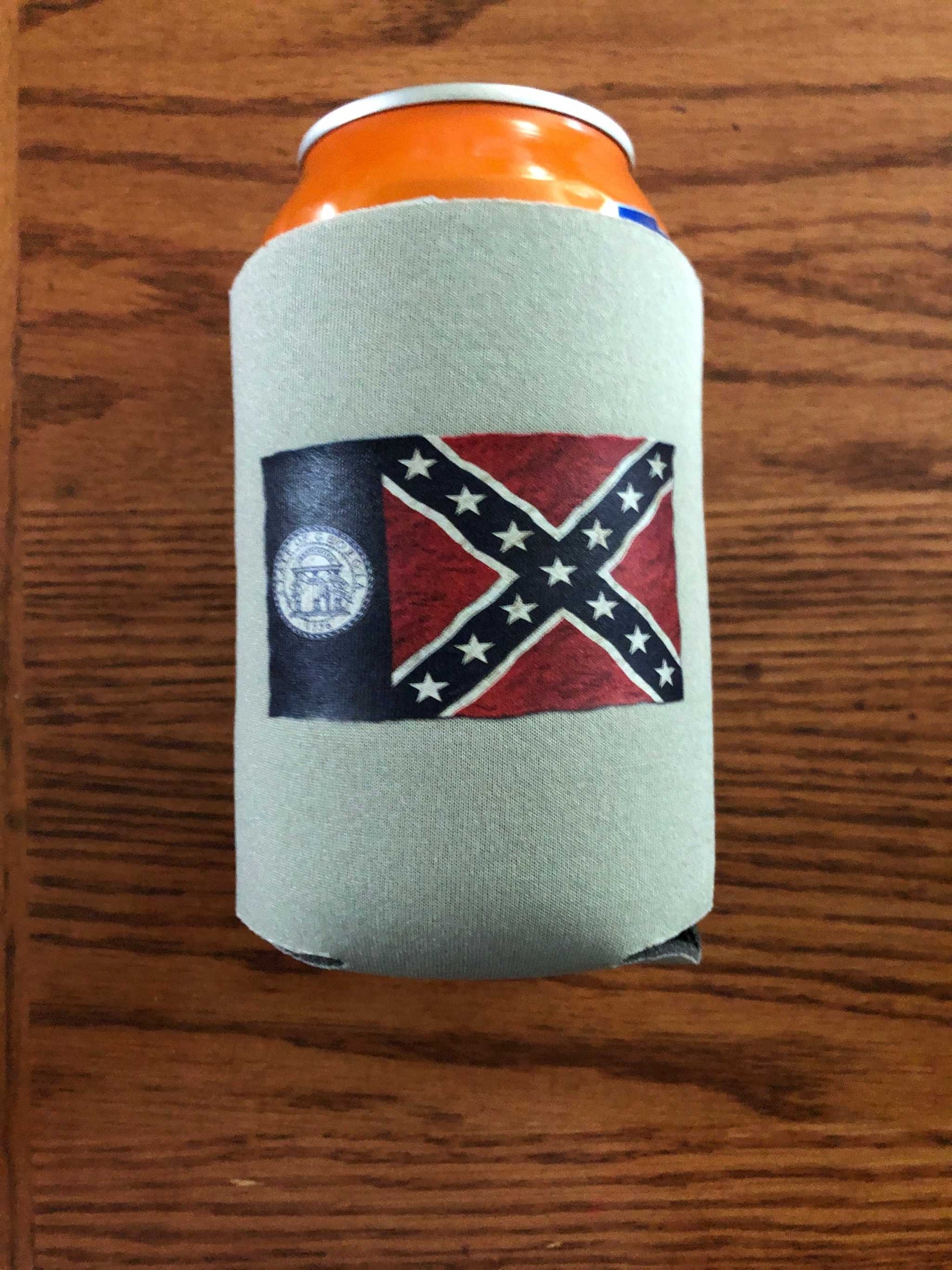 Old Georgia Flag Can Koozie Coozie