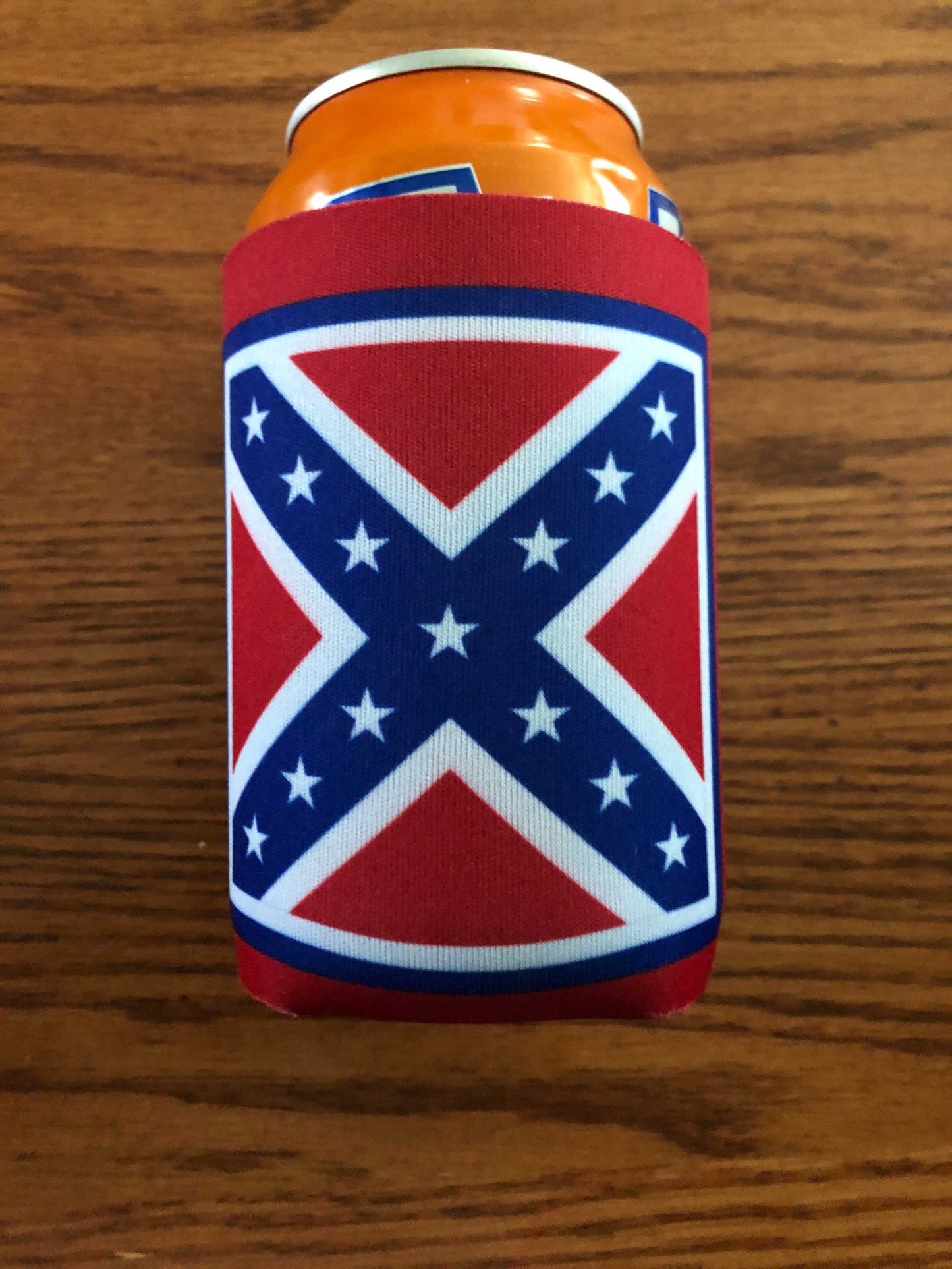 Rebel Battle Confederate Flag Koozie Coozie ANV