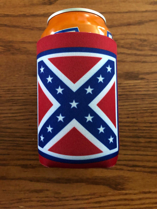 Rebel Battle Flag Koozie Coozie 