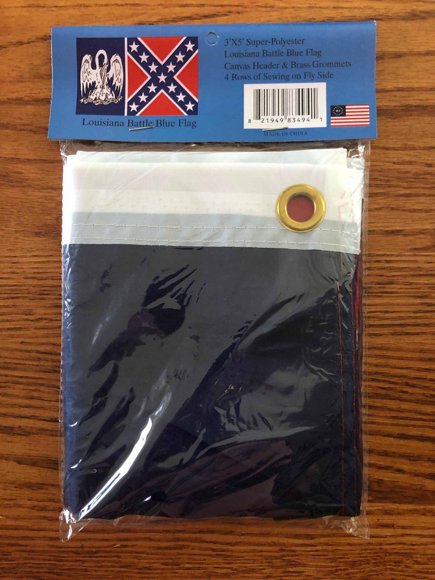 Louisiana Confederate Flag in Package