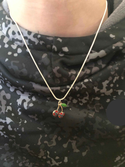 Dixie Cherries Flag Pendant Necklace