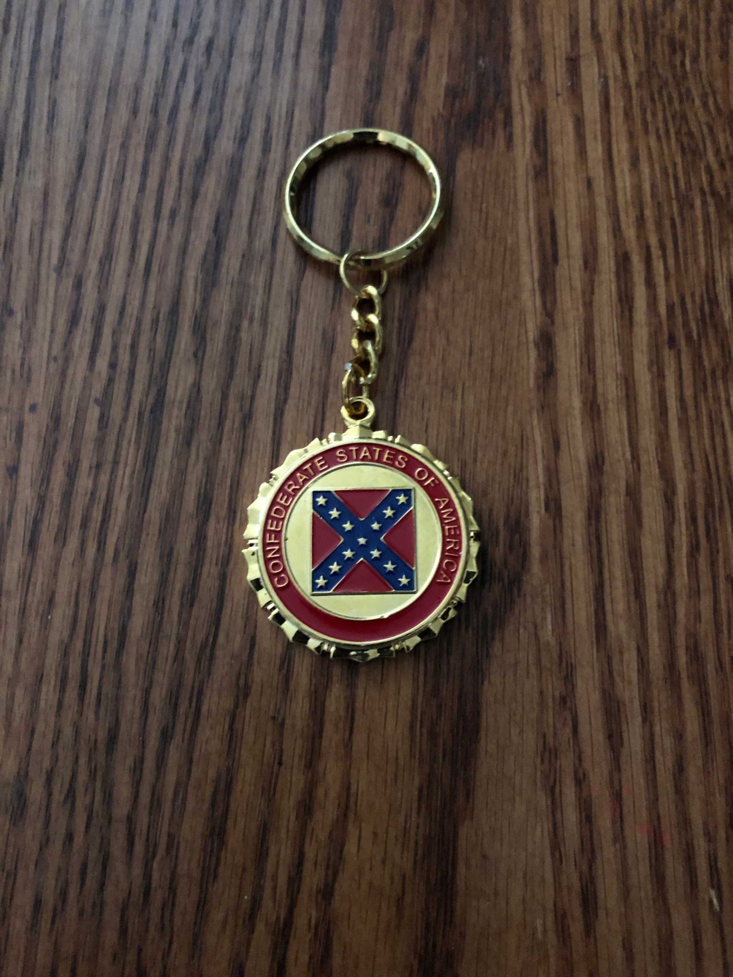 Confederate States of America Medallion Keychain