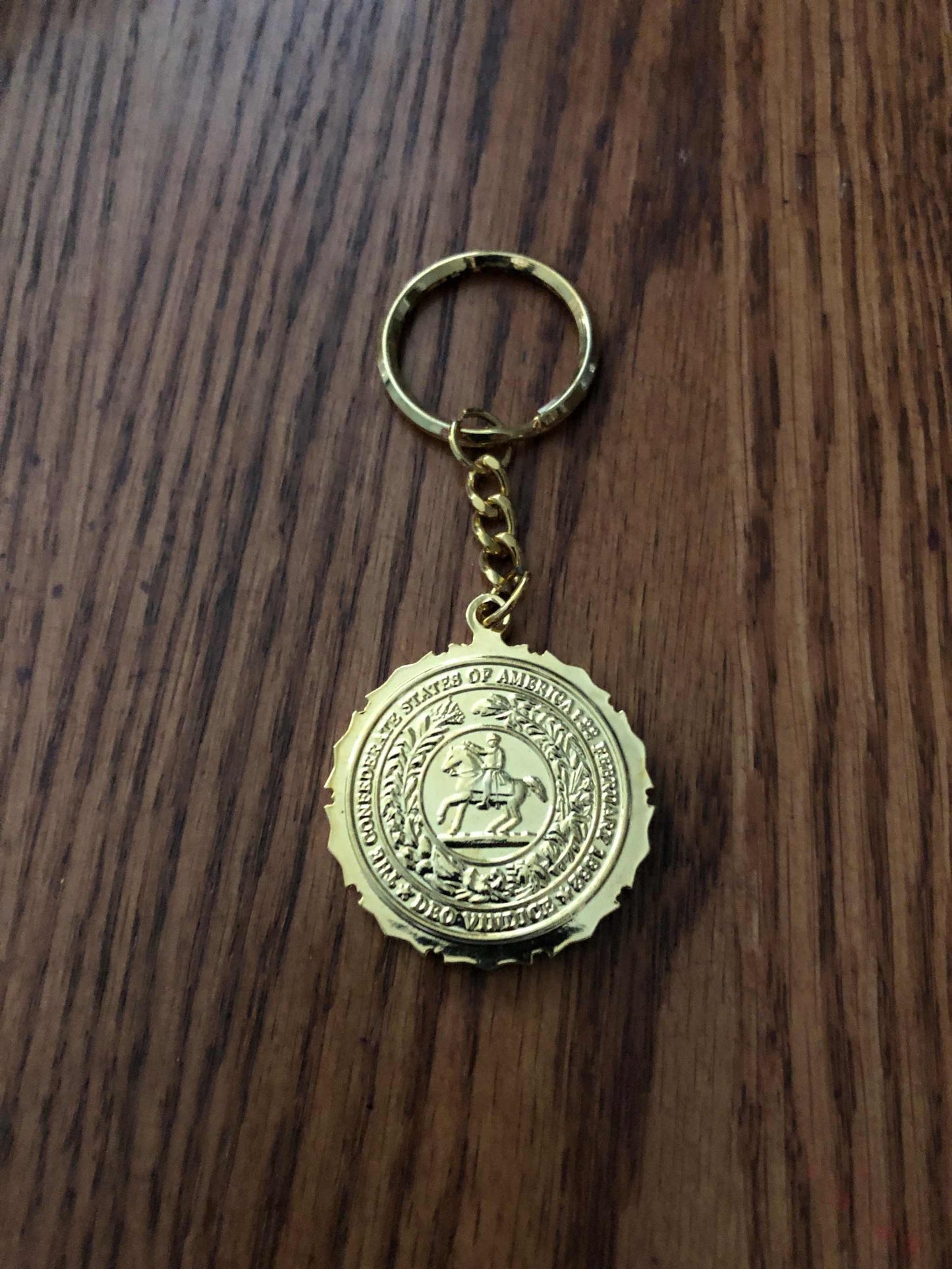 Confederate States of America Medallion Keychain