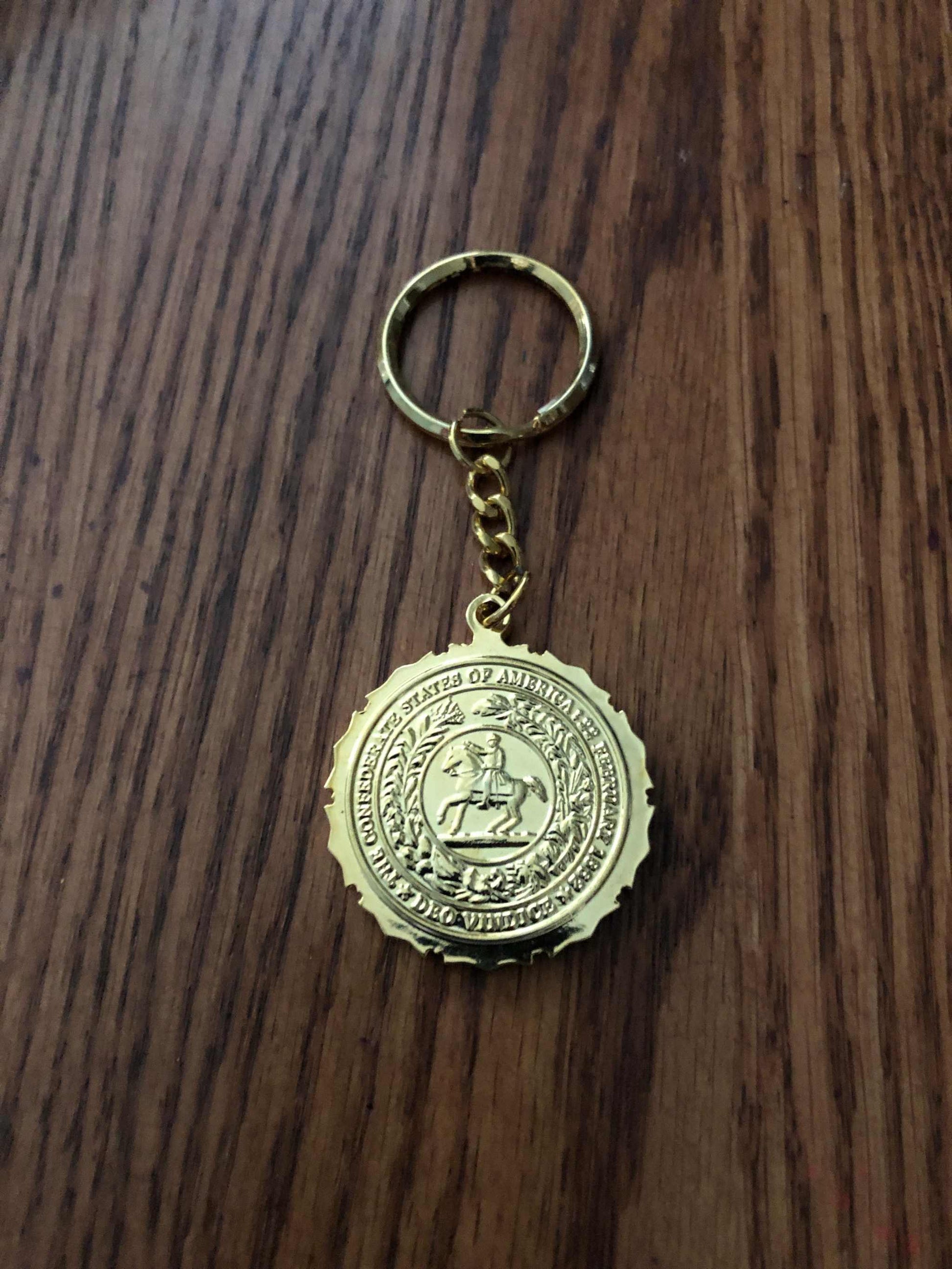Confederate States of America Medallion Keychain