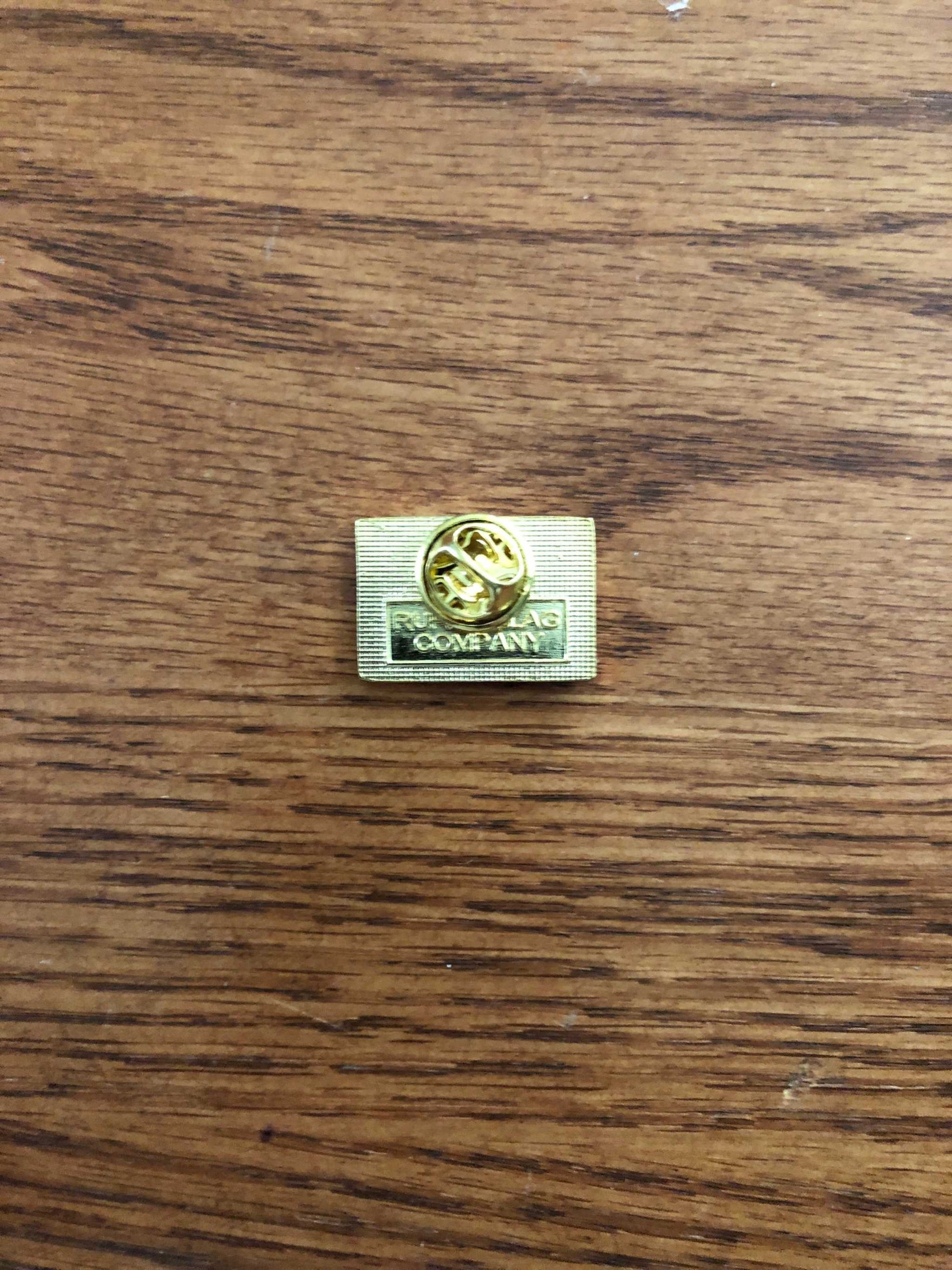 First US Naval Jack Dont Tread on Me Snake Pin Reverse