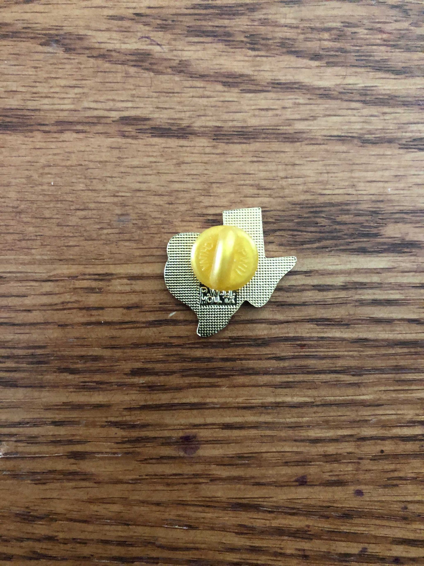 Texas State Hat Pin or Lapel Pin Reverse
