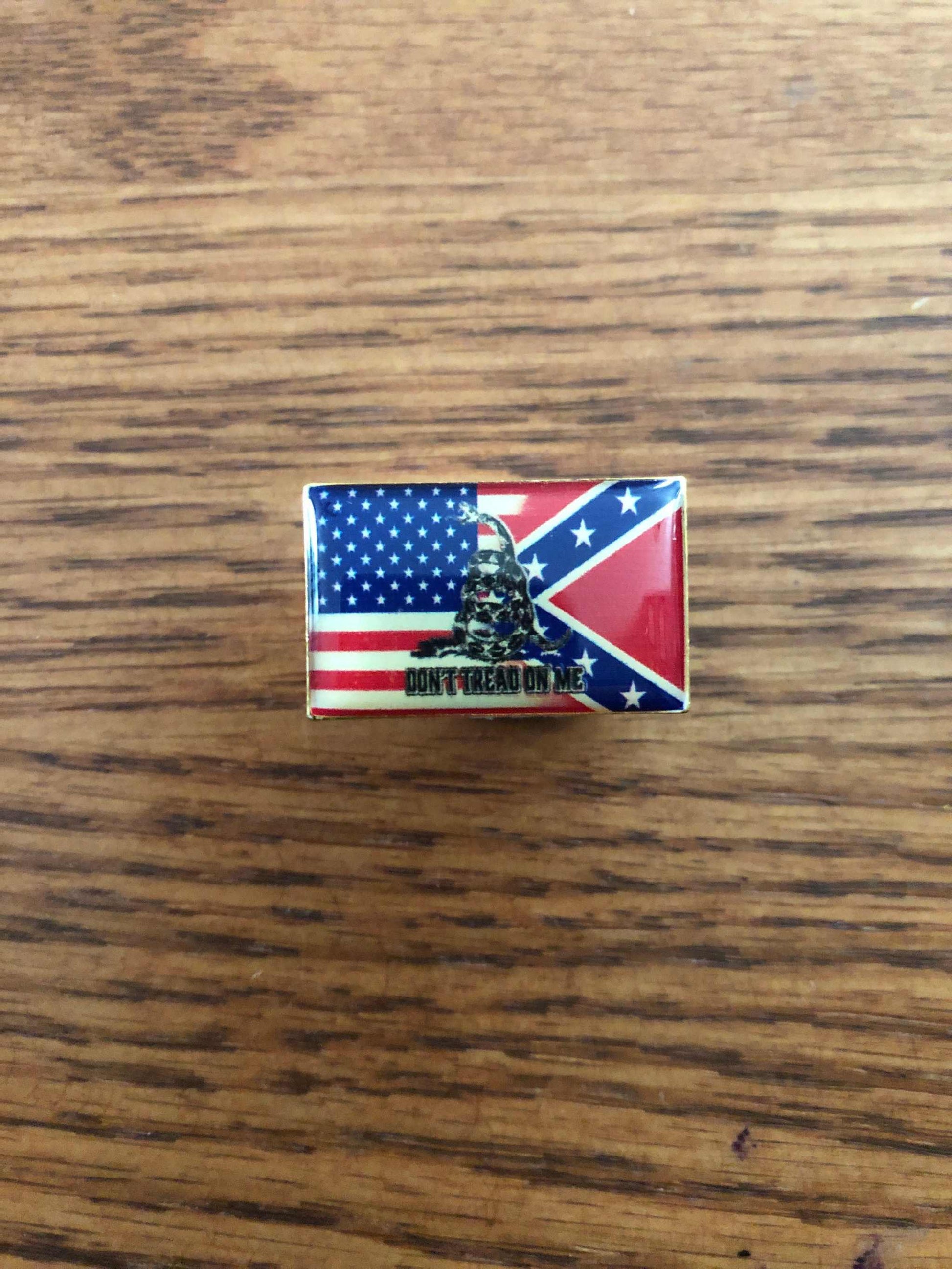 USA-CSA Blended Dont Tread On Me Snake Hat Pin