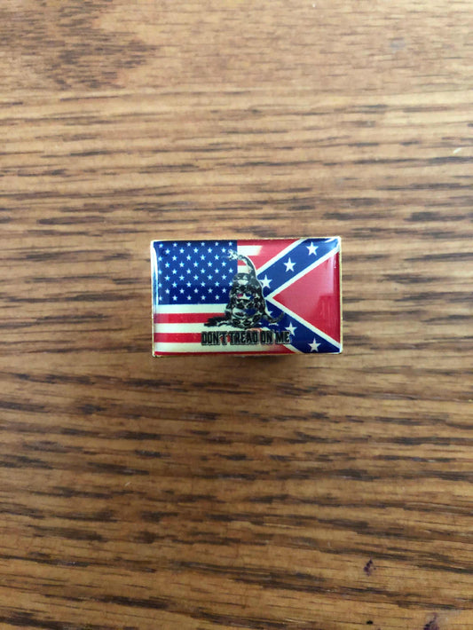 USA-CSA Blended Dont Tread On Me Snake Hat Pin