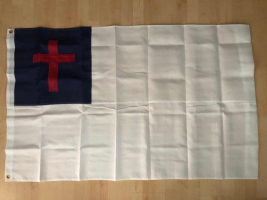 Christian Flag 3 x 5 Feet 600D Nylon Sewn and Embroidered