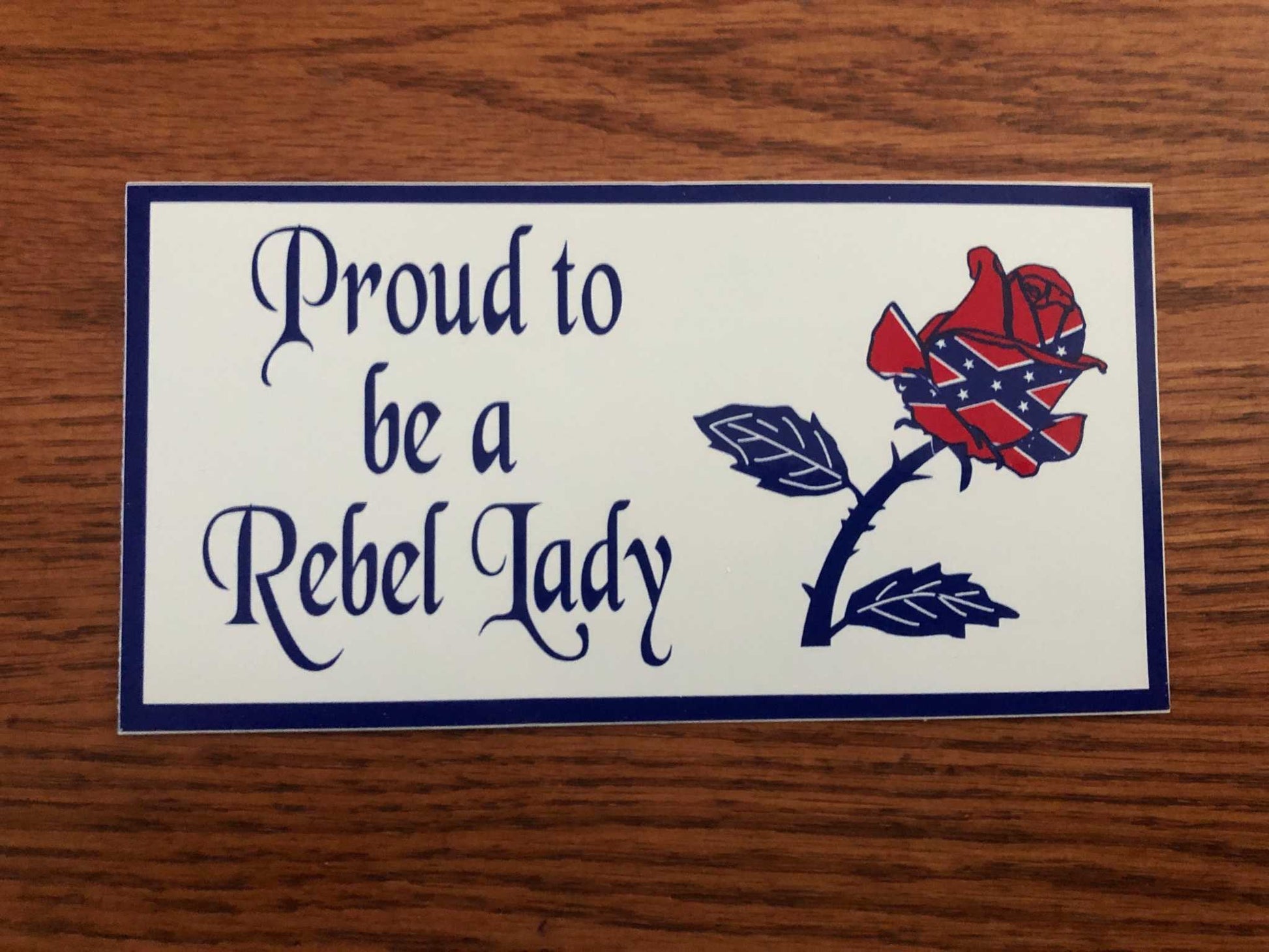 Proud to be a Rebel Lady Decal Bumper Sticker