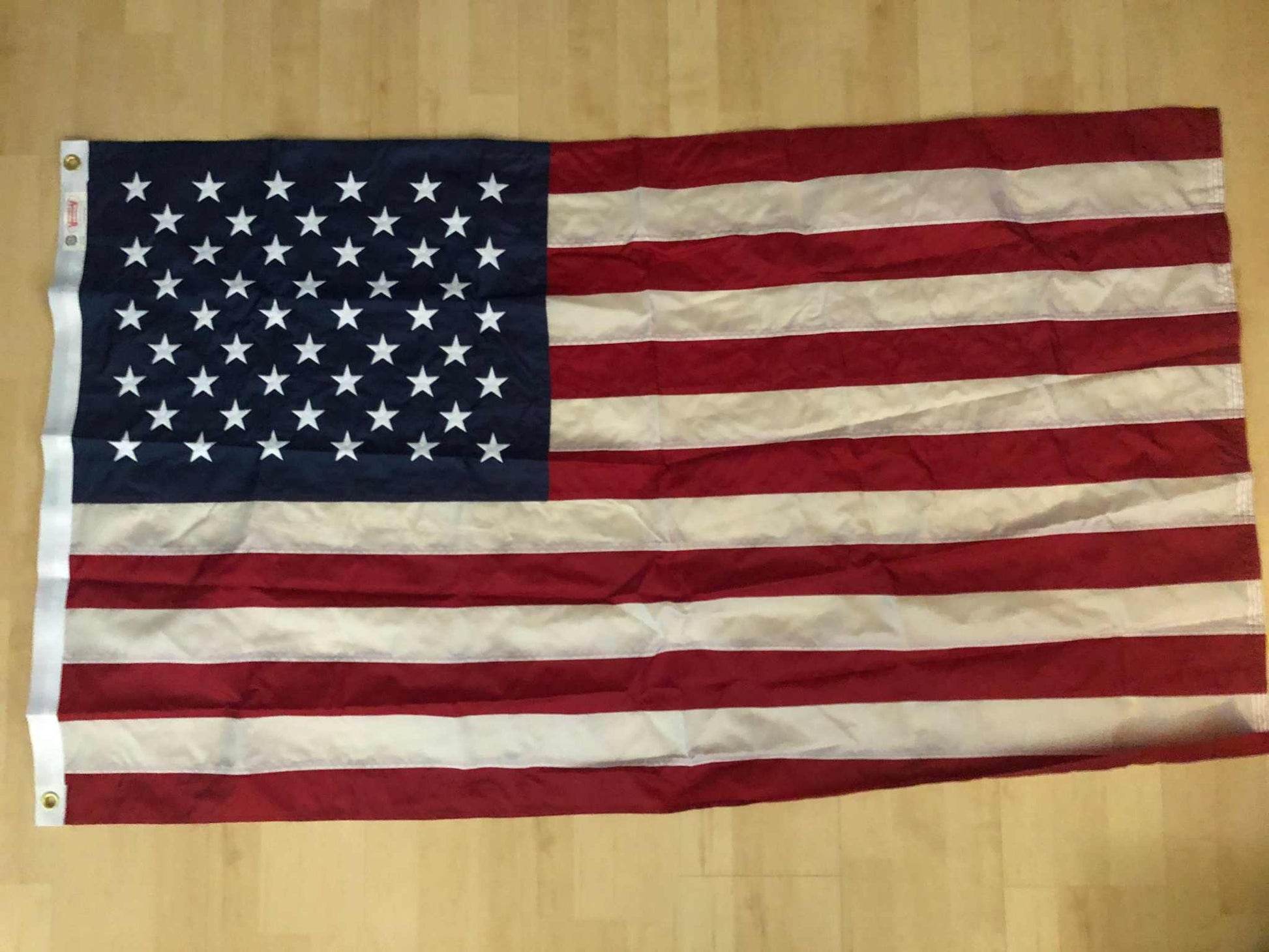Made in USA American Flag Stars & Stripes 3' x 5' Nylon Sewn & Embroidered
