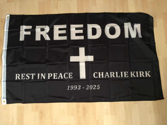 Charlie Kirk RIP Freedom Flag