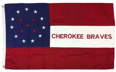 Cherokee Braves Flag General Stand Watie 600D Nylon 3' x 5'